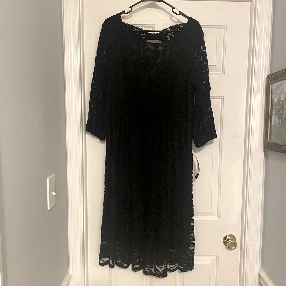 NWT Black Lace Dress